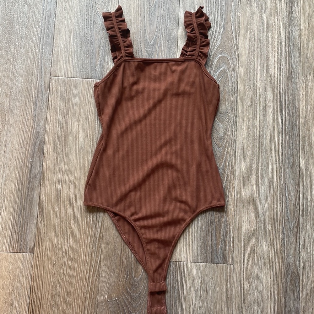 Le Lis Bodysuit in Brown - Small